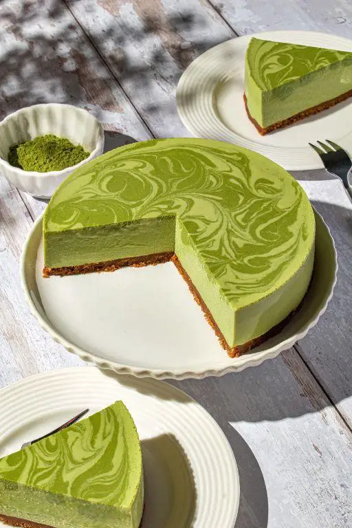 Matcha Green Tea Tofu Cheesecake