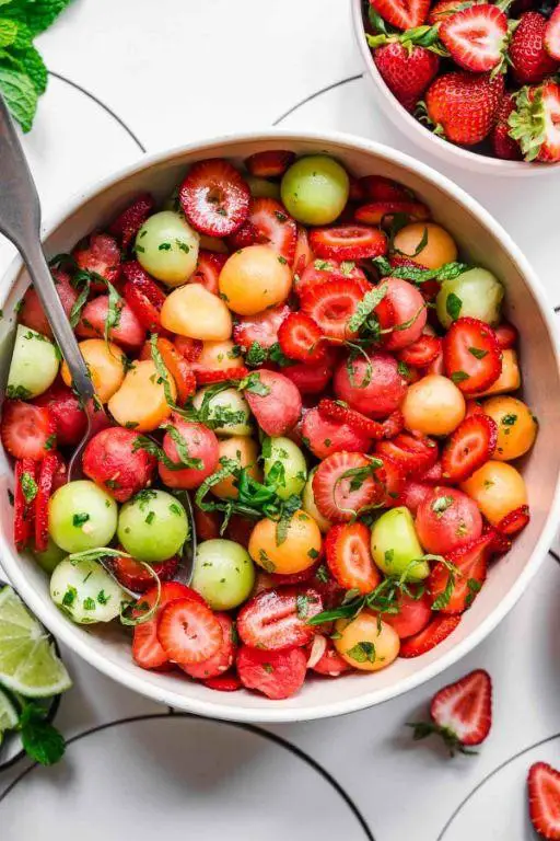 Melon Ball and Berry Fruit Salad