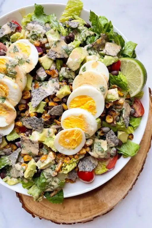 Mexican Cobb Salad with Cilantro Lime Dressing