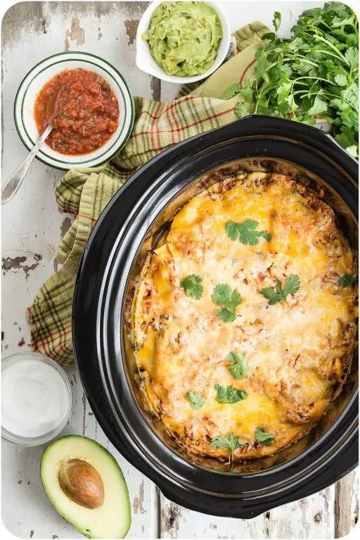 Mexican Crock Pot Lasagna
