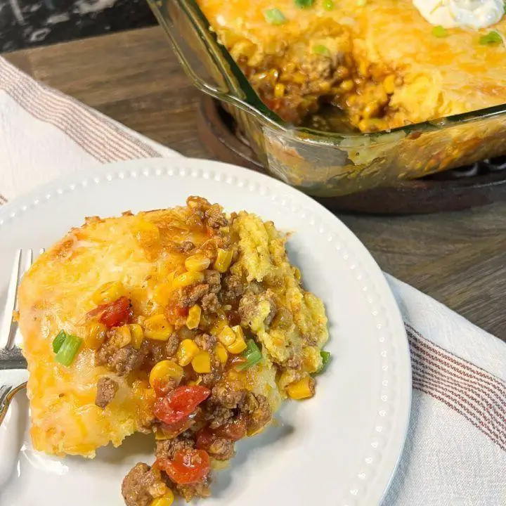 Mexican Ground Beef Cornbread Casserole