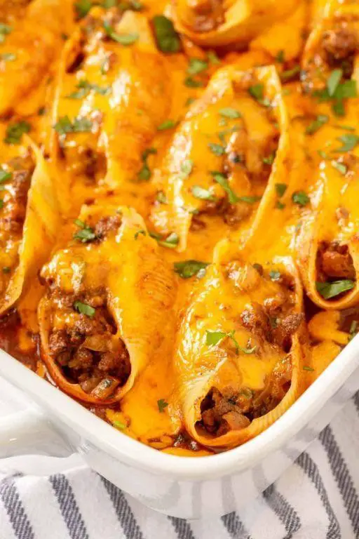 Mexican Ground Beef Stuffed Shells