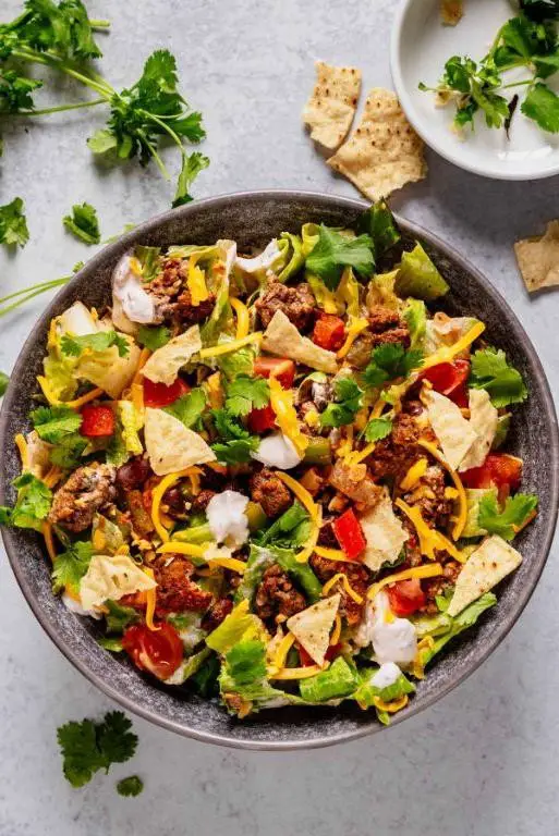 Mexican Ground Beef Taco Salad