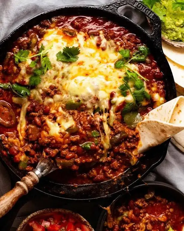 Mexican Ground Beef and Bean Casserole