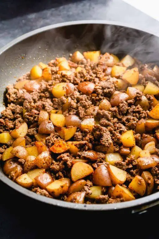 Mexican Ground Beef and Potato Hash