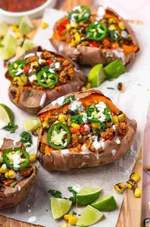 Mexican Stuffed Sweet Potatoes
