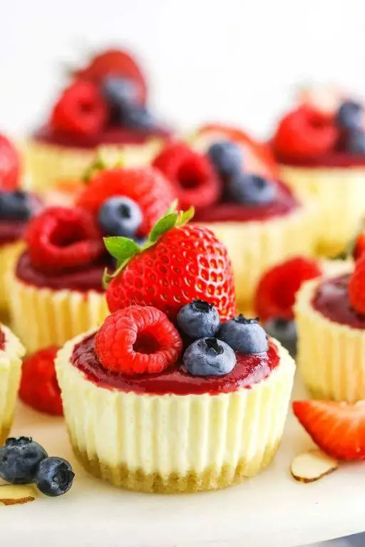Mini Cheesecakes with Berry Topping
