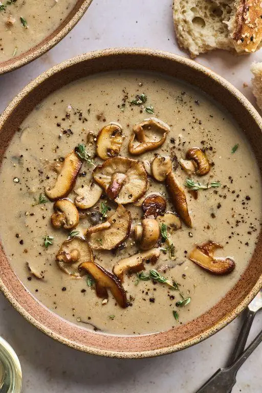 Mixed Mushroom Soup with Cream