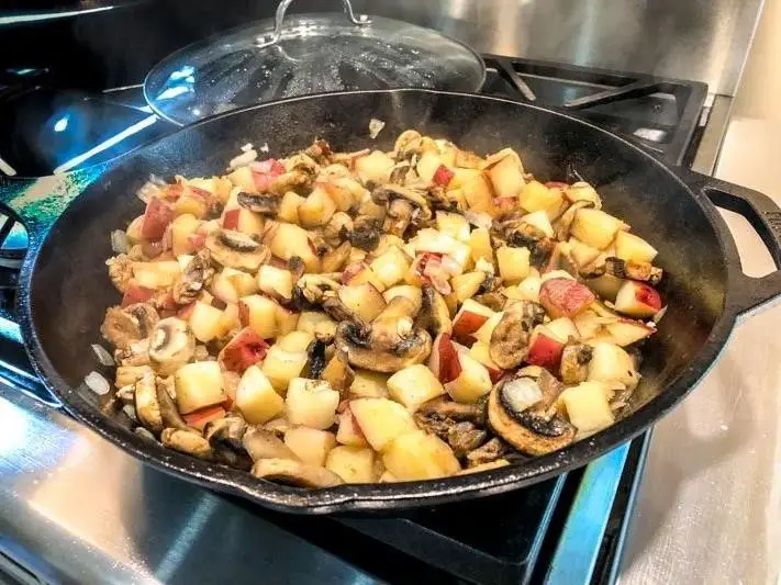 Mixed Mushroom and Potato Hash