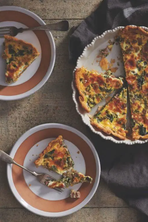 Muenster Cheese and Ham Quiche