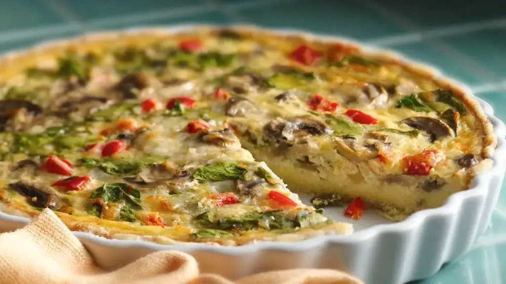 Mushroom and Swiss Bisquick Quiche