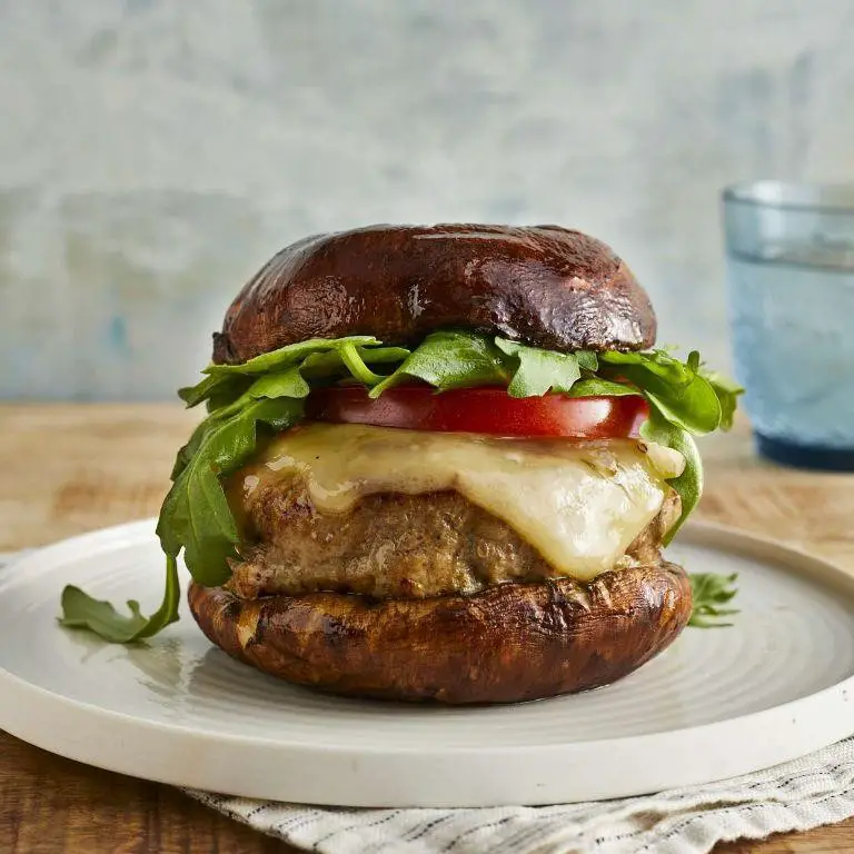 Mushroom and Swiss Turkey Burger