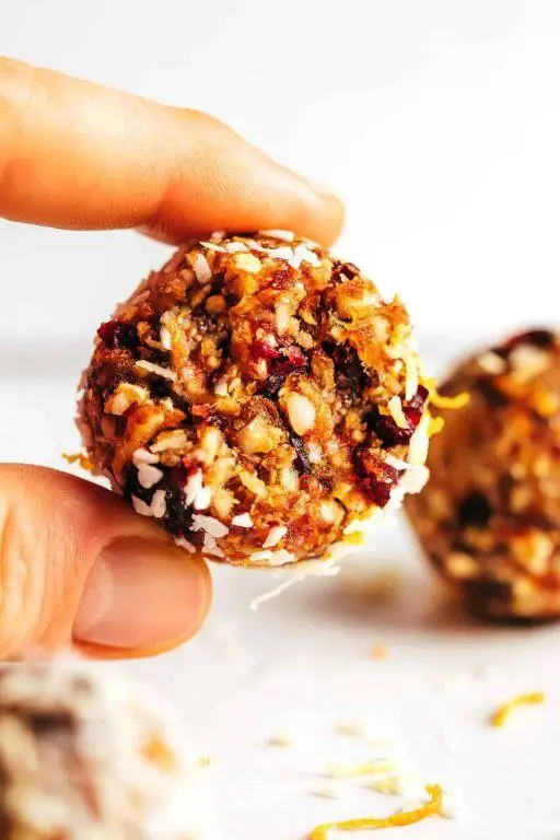 Orange Cranberry Energy Balls