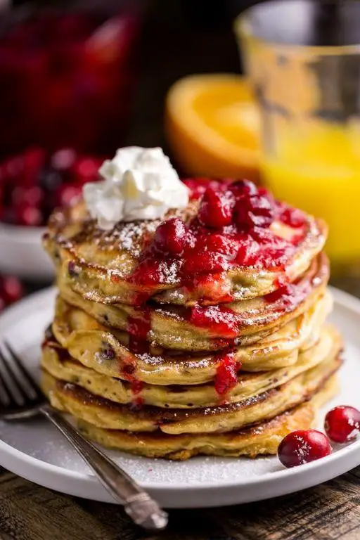 Orange Cranberry Pancakes