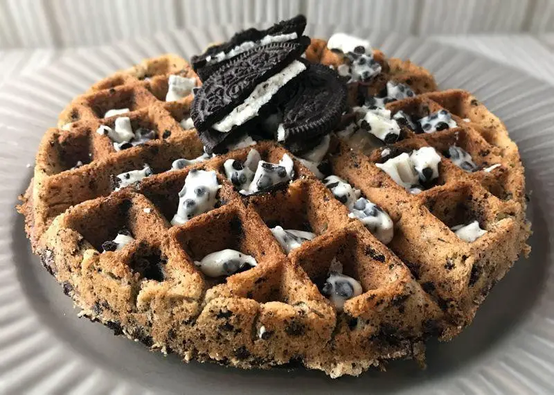 Oreo Cookie Waffles