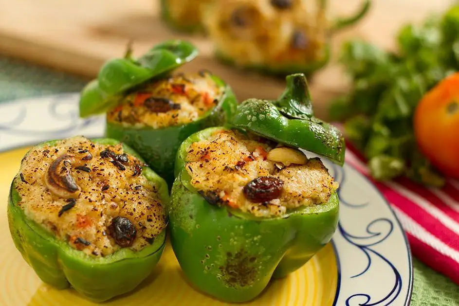 Paneer Stuffed Bell Peppers