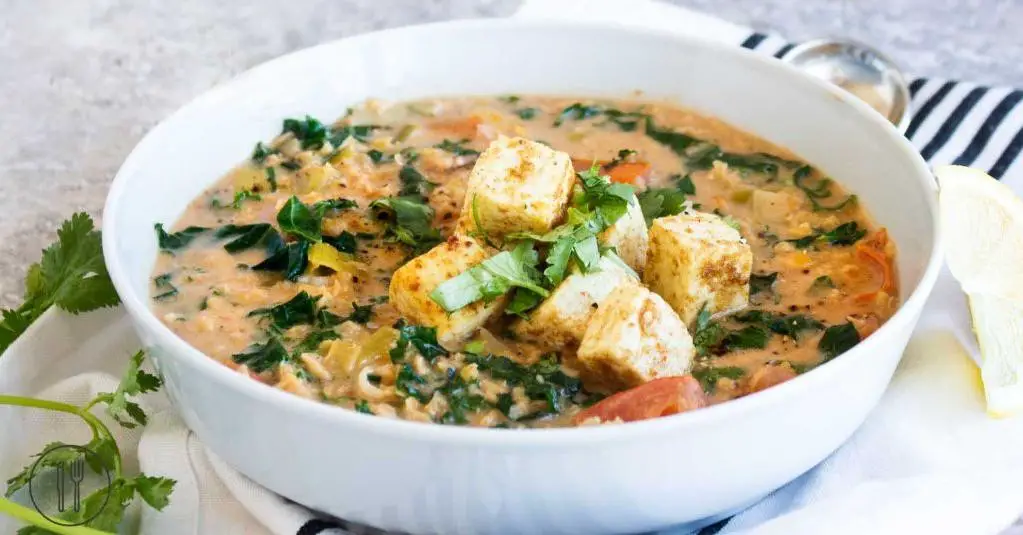 Paneer and Lentil Soup