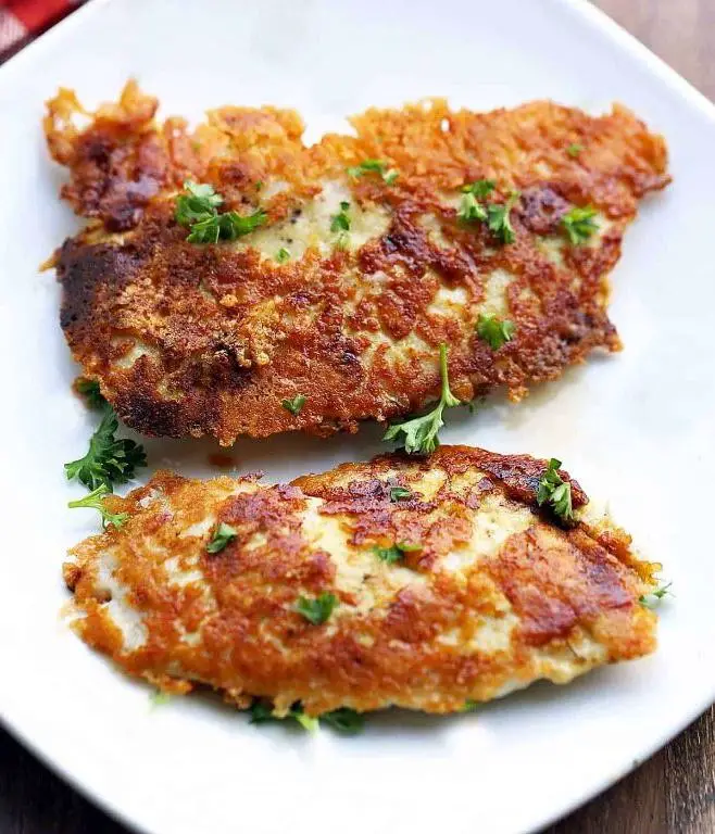 Parmesan Crusted Keto Chicken Tenderloins
