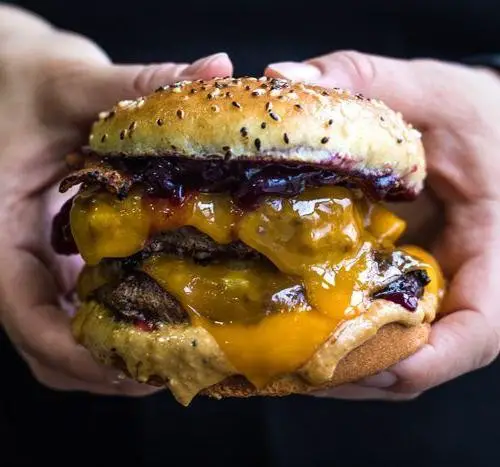 Peanut Butter and Jelly Turkey Burger