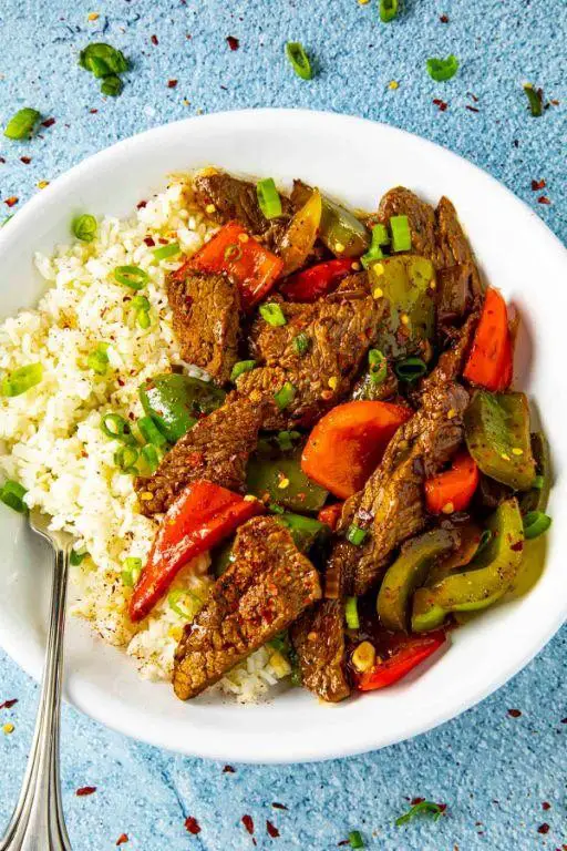 Pepper Steak and Onions with a Spicy Cajun Rub