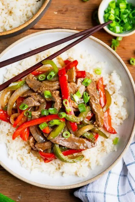 Pepper Steak and Onions with a Teriyaki Twist