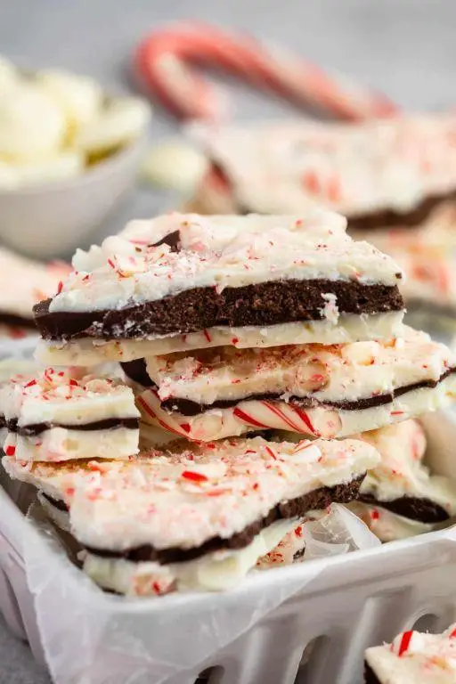 Peppermint Bark with Almonds