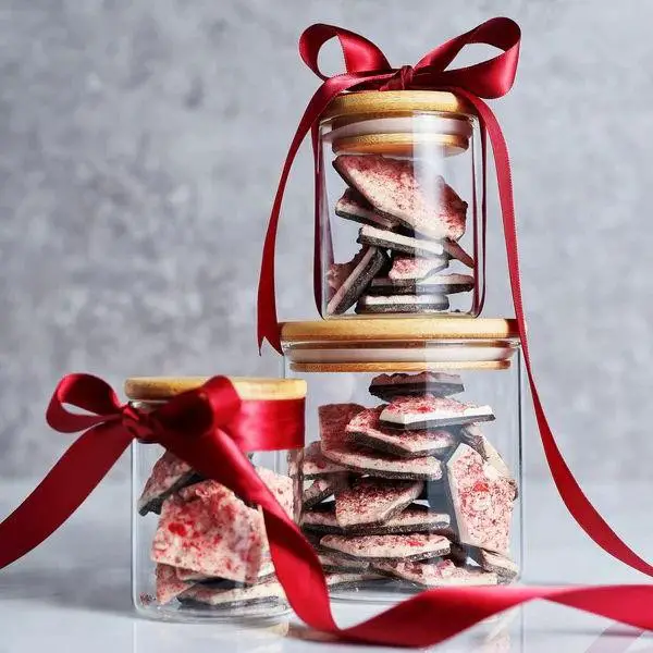 Peppermint Bark with Caramel