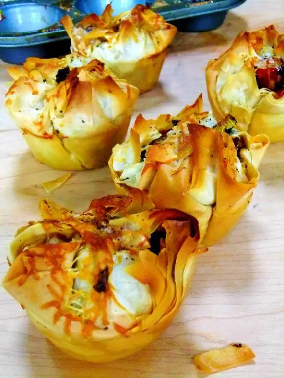 Phyllo Dough Mediterranean Veggie Packets