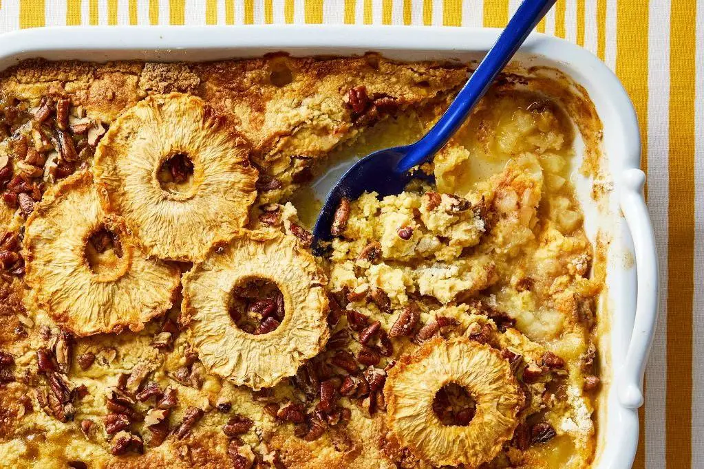 Pineapple Banana Dump Cake