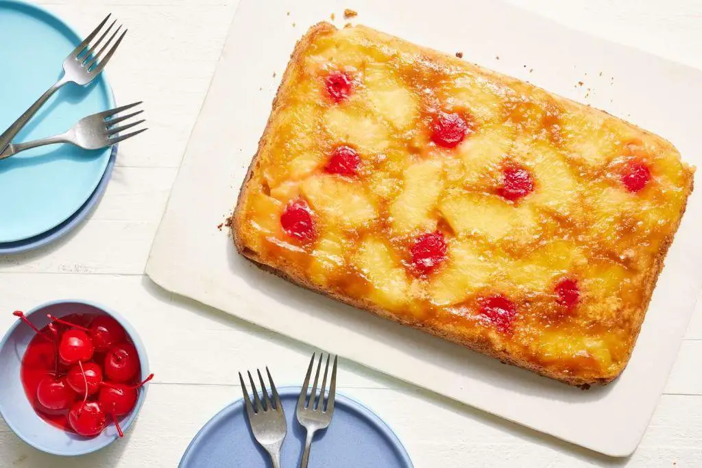 Pineapple Upside Down Dump Cake