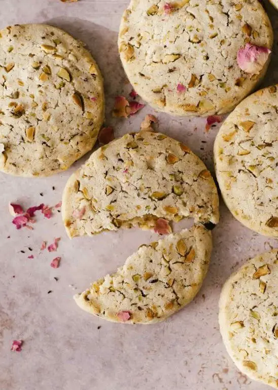 Pistachio Rosewater Cookies