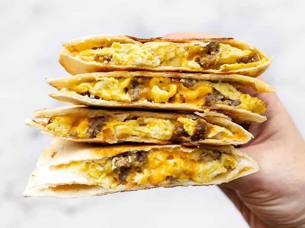 Pork Sausage and Cheese Quesadillas