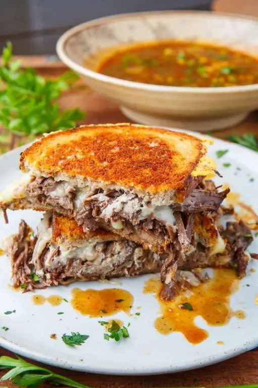 Pot Roast Grilled Cheese Sandwich