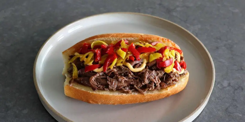 Pot Roast Philly Cheese Steak Sandwich