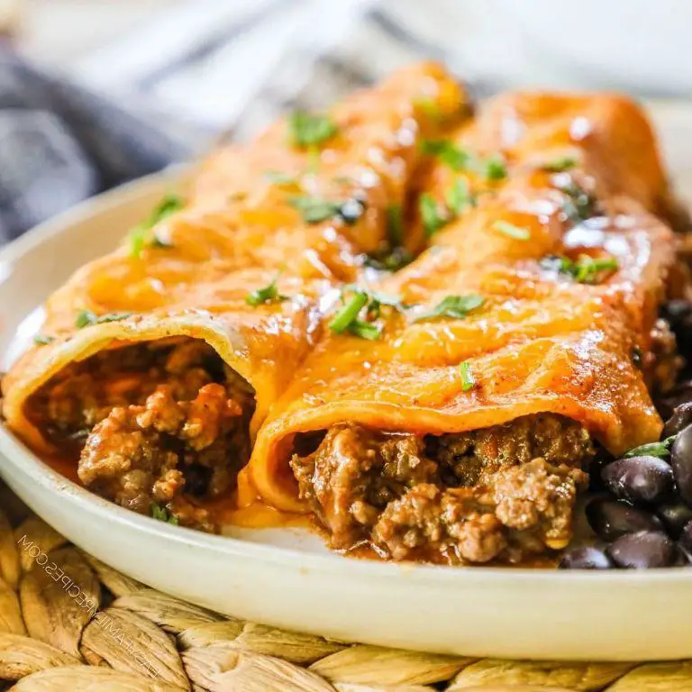 Quick Beef Enchiladas