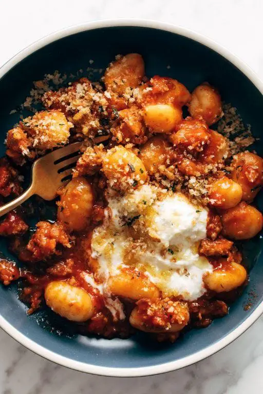 Quick Ricotta Gnocchi with Tomato Sauce