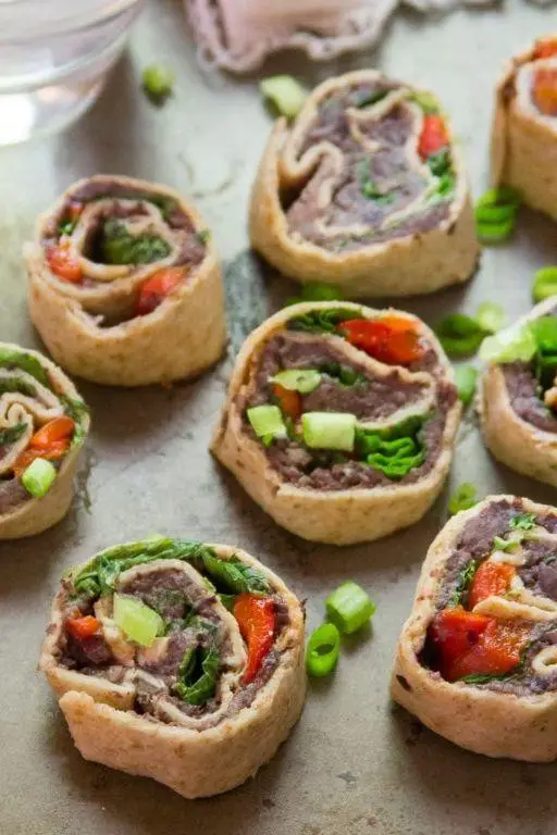 Quinoa and Black Bean Pinwheels