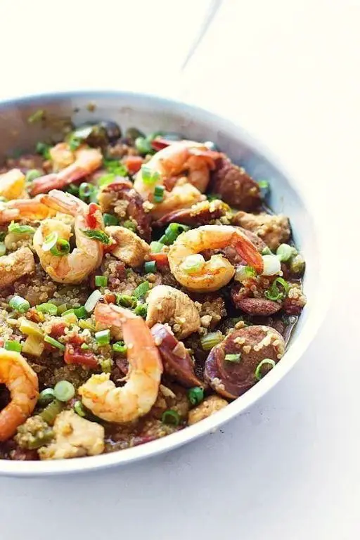 Quinoa and Brown Rice Jambalaya