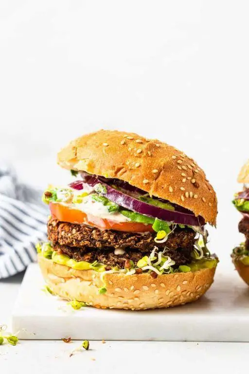 Quinoa and Sweet Potato Veggie Burgers