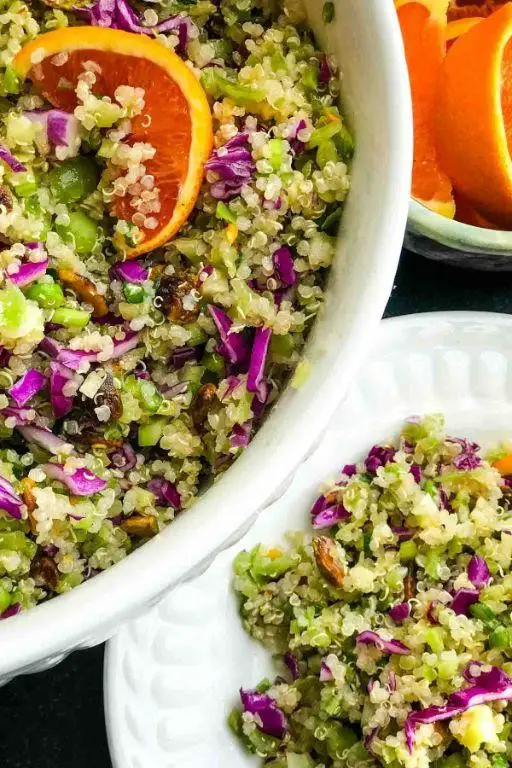 Riced Broccoli and Quinoa Salad