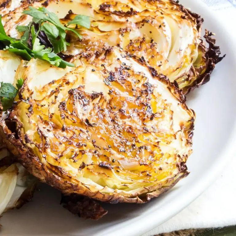 Roasted Irish Cabbage with Garlic Butter