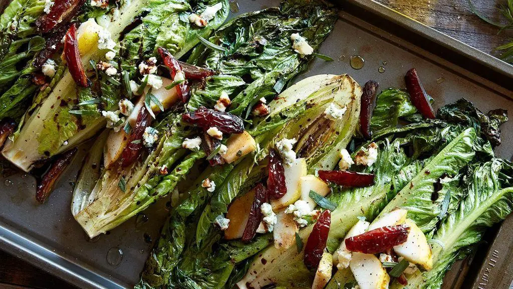 Roasted Lettuce with Balsamic Glaze