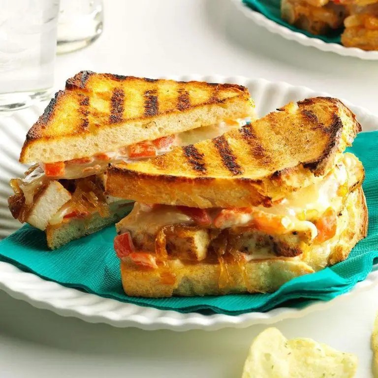 Rotisserie Chicken Sandwich with Caramelized Onions and Swiss Cheese