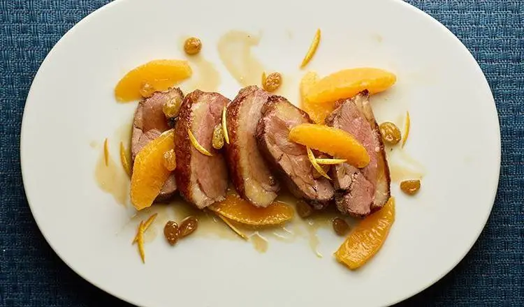 Rotisserie Duck Breast with Orange Sauce