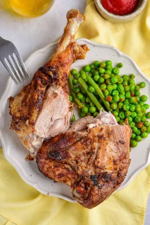 Rotisserie Turkey Legs with Garlic Butter