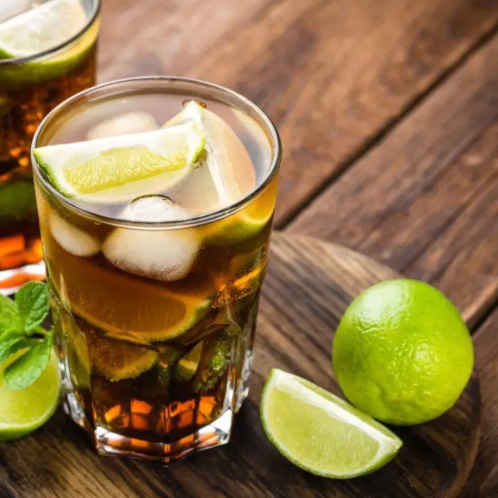 Rum and Coke with a Dash of Bitters