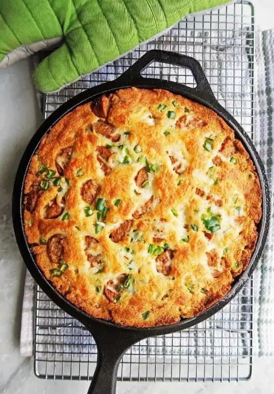 Sausage and Cornbread Casserole