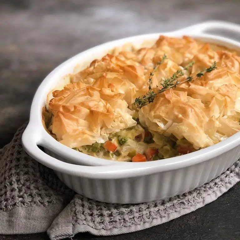Savory Phyllo Dough Chicken Pot Pie