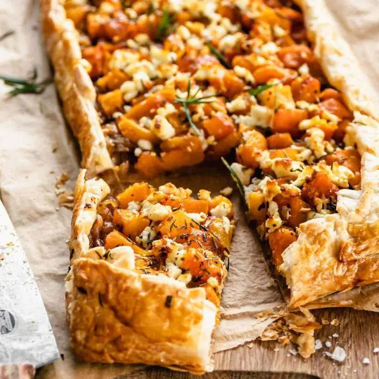 Savory Phyllo Dough Pumpkin and Goat Cheese Tart