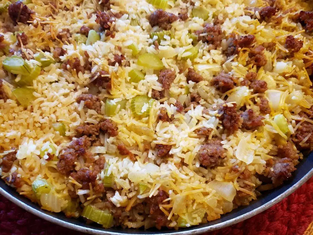 Savory Sausage and Rice Casserole